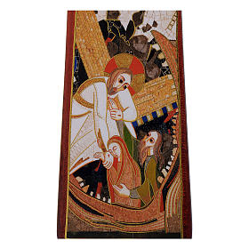 Crocifissi in legno: Croce stampa Passione di Rupnik 35x25 cm