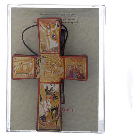 Crocifissi in legno: Croce della Passione di Gesù Padre Rupnik 10x15