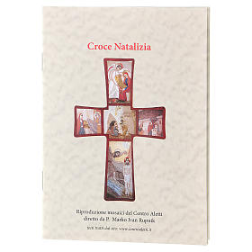 Crocifissi in legno: Croce della Nascita di Gesù Padre Rupnik 10x15