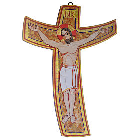 Crocifissi in legno: Croce della Misericordia legno Padre Rupnik 45x65