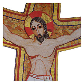 Crocifissi in legno: Croce della Misericordia legno Padre Rupnik 45x65