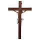 Crocifisso in legno Cristo in resina 90x55 cm s5
