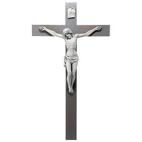 Carrara Kreuz mit Christuskőrper aus Harz hergestellt von Fontanini, 100 x 56 cm