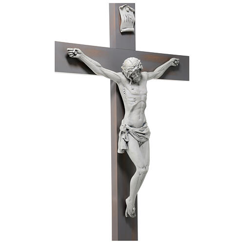 Carrara Kreuz mit Christuskőrper aus Harz hergestellt von Fontanini, 100 x 56 cm 8