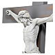 Crucifix Carrare avec Corps de Christ en résine Fontanini 100x56 cm s5