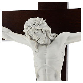Crocifissi in legno: Crocifisso Carrara con Corpo di Cristo in resina Fontanini 100x56 cm