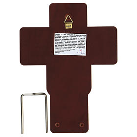 Crucifixo em baixo-relevo bilaminado 16x12 cm s3