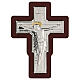 Crucifix in bilaminate silver, 16x12 cm s1