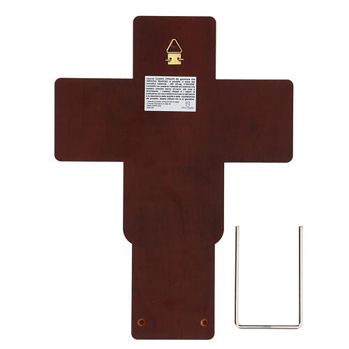 Crucifixo bilaminado em baixo-relevo 25x19 cm 4
