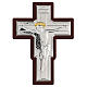 Crucifixo bilaminado em baixo-relevo 25x19 cm