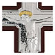 Crucifixo bilaminado em baixo-relevo 25x19 cm s2