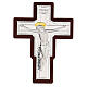 Crucifixo bilaminado em baixo-relevo 25x19 cm s1