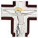 Crucifixo bilaminado em baixo-relevo 25x19 cm s2