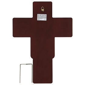Crucifixo Jesus bilaminado em baixo-relevo 35x26 cm s3
