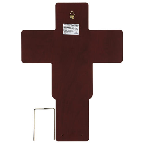 Crucifixo Jesus bilaminado em baixo-relevo 35x26 cm 3