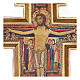 San Damiano Cross in wood paste, printed 75x60 cm s2