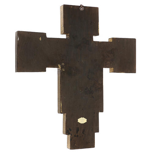 Cimabue Crucifix in wood paste, printed 60x55 cm 3