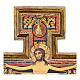 San Damiano Cross in wood paste, printed 40x35 cm s3