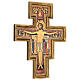 Croce in pasta di legno San Damiano 40x35 cm s4