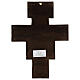 Croce in pasta di legno San Damiano 40x35 cm s5