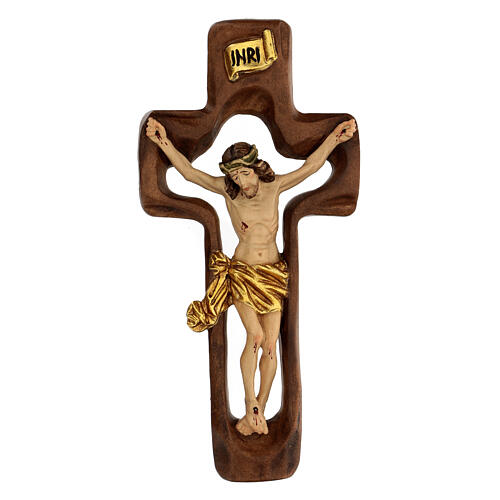 STOCK Kruzifix aus Holz mit hohlem Kreuz, 30 cm 1