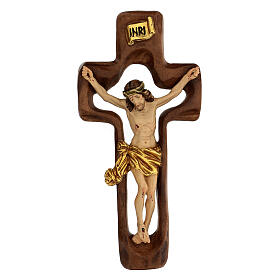 STOCK Crucifix bois croix creuse 30 cm