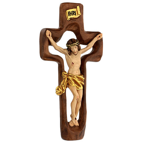 STOCK Crucifix bois croix creuse 30 cm 3