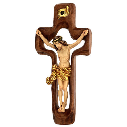 STOCK Crucifix bois croix creuse 30 cm 4