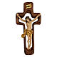 STOCK Crucifix bois croix creuse 30 cm s1