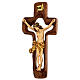 STOCK Crucifix bois croix creuse 30 cm s4
