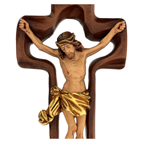 STOCK Crucifix bois poncé croix creuse 46 cm 2