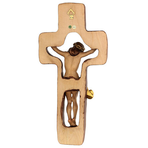 STOCK Crucifix bois poncé croix creuse 46 cm 5