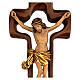 STOCK Crucifix bois poncé croix creuse 46 cm s2