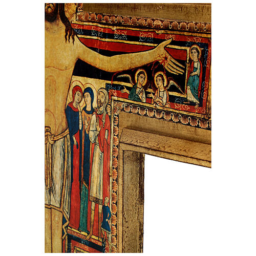 STOCK Croix Saint Damien bois impression sérigraphiée h 110 cm 7