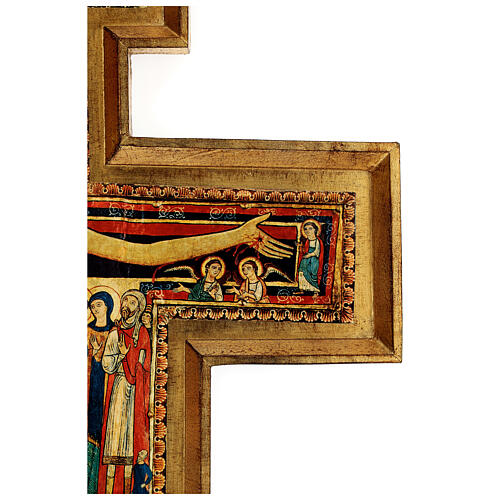 STOCK Croix Saint Damien bois impression sérigraphiée h 110 cm 9