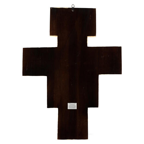 STOCK Croix Saint Damien bois impression sérigraphiée h 110 cm 12