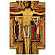 STOCK Croix Saint Damien bois impression sérigraphiée h 110 cm s6
