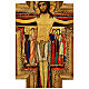 STOCK Croce San Damiano legno stampa serigrafata h. 50 cm s6