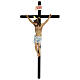 Wood paste crucifix, 70 cm, elegant finish, Motlla cross s3