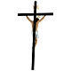 Wood paste crucifix, 70 cm, elegant finish, Motlla cross s7