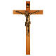 Crucifijo Fontanini 100 cm cruz madera cuerpo resina bronceado s1