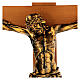 Crocifisso Fontanini 100 cm croce legno corpo resina bronzato s6