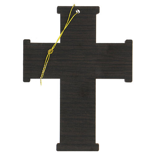 Cruz de pared Árbol de la Vida madera olivo Belén 13 cm 5