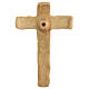 Crucifix bois de lenga sculpté à la main 35x25x5 cm s6