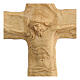 Crucifix made of lenga wood with Jesus Christ and the Virgin Mary. Dimensions 35x27x5 cm s2
