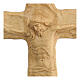 Handmade crucifix in lenga wood 35x25x5 cm s2