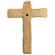 Handmade crucifix in lenga wood 35x25x5 cm s6