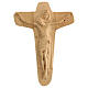 Wooden Crucifix Mary holding Jesus 35x25x5 cm s1