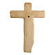 Crucifix made of lenga wood with Jesus Christ and the Virgin Mary. Dimensions 50x35x5 cm s6