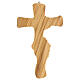 Crucifix of friendship in olive wood 28 cm s3